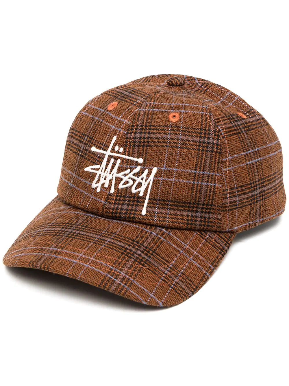 check-pattern baseball cap - 1