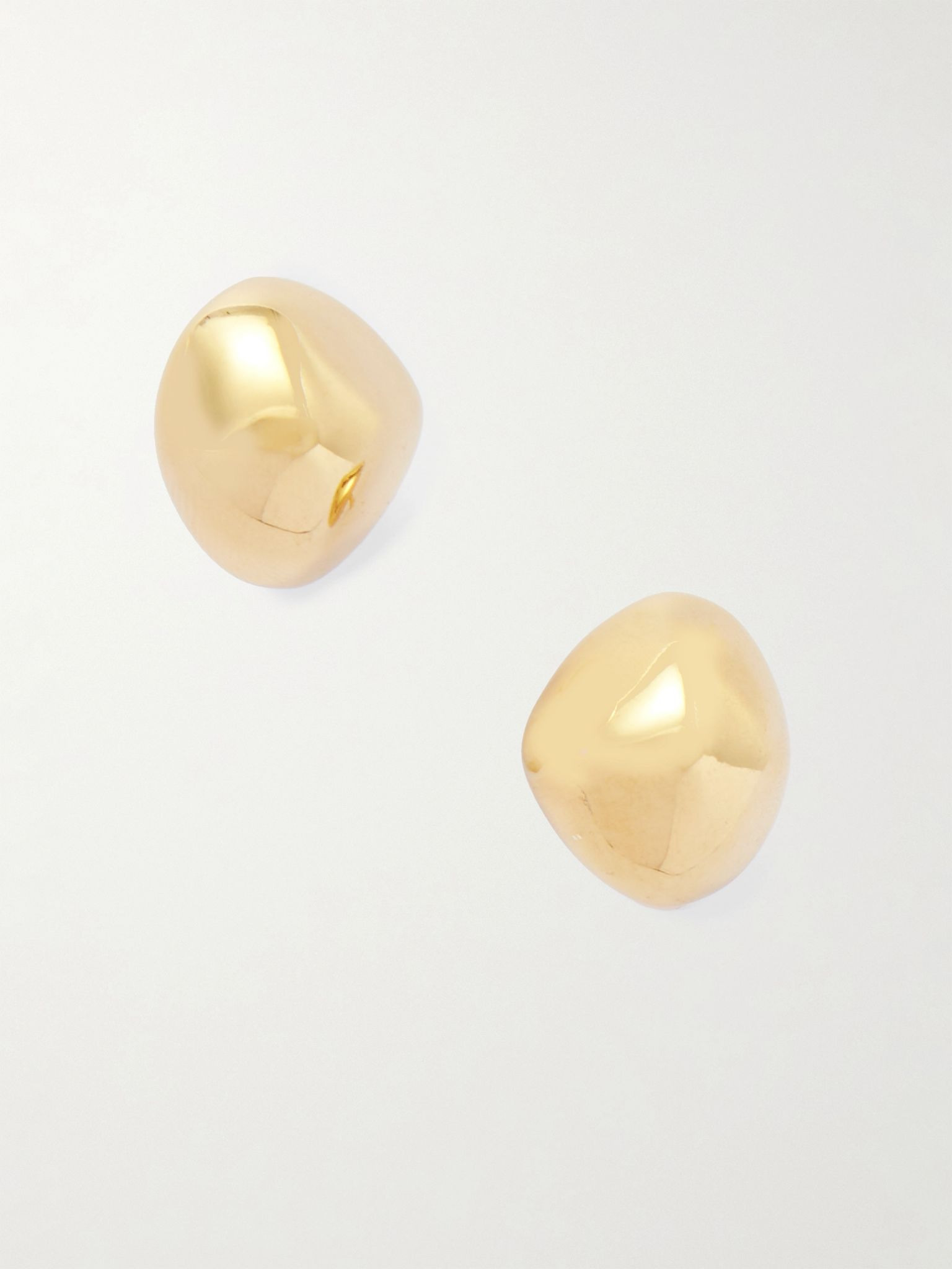 Pebble gold-plated earrings Gold - 1