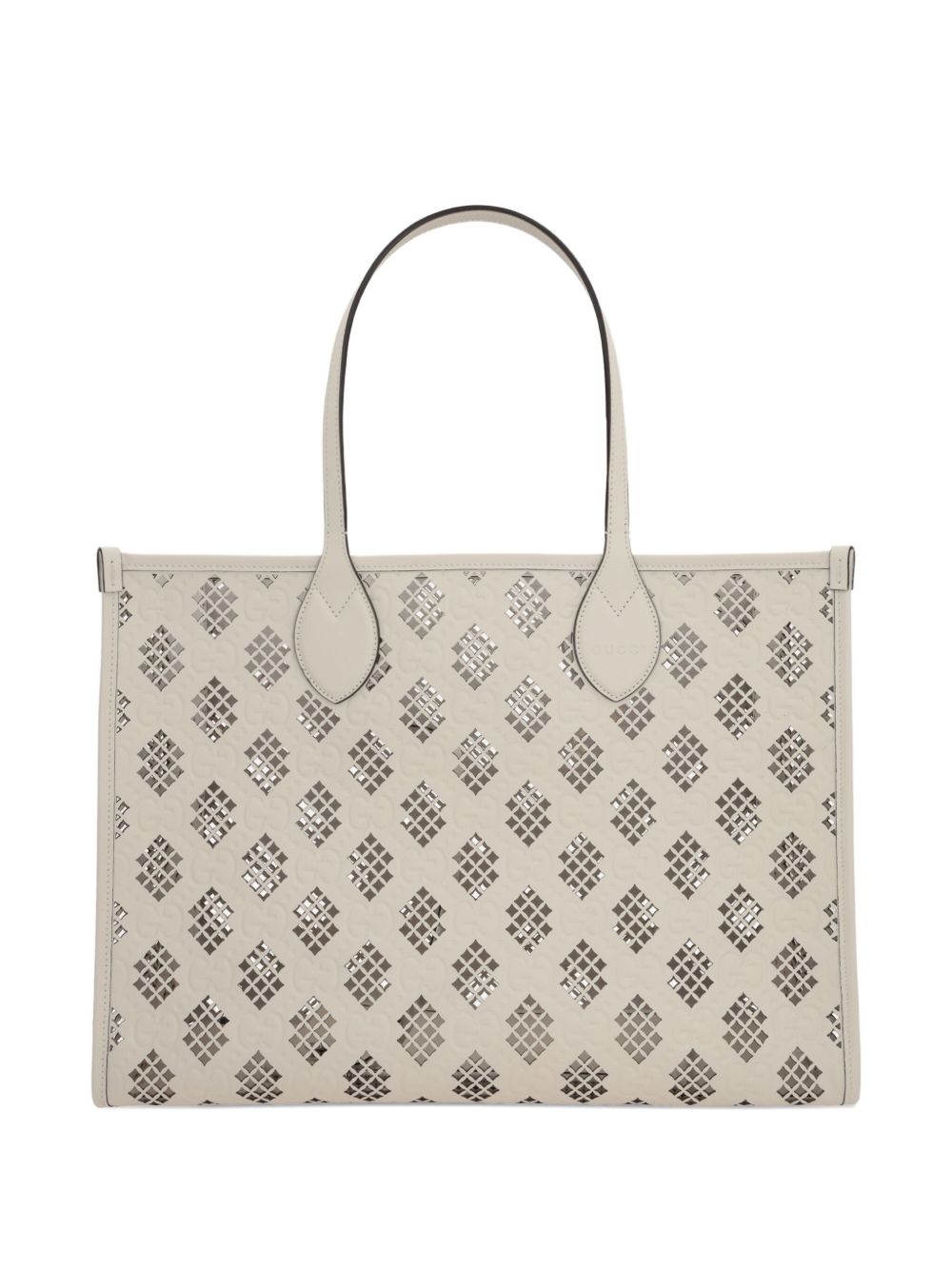 laser-cut leather tote bag - 2