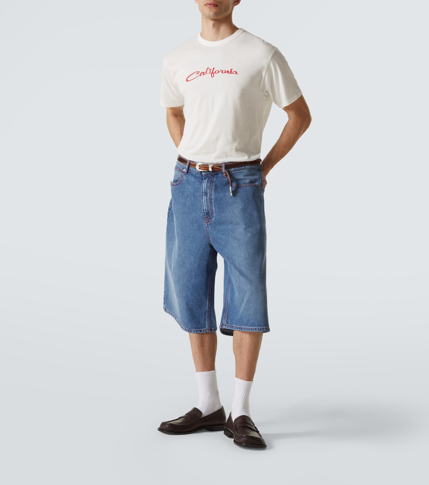 Indiana denim Bermuda shorts - 2