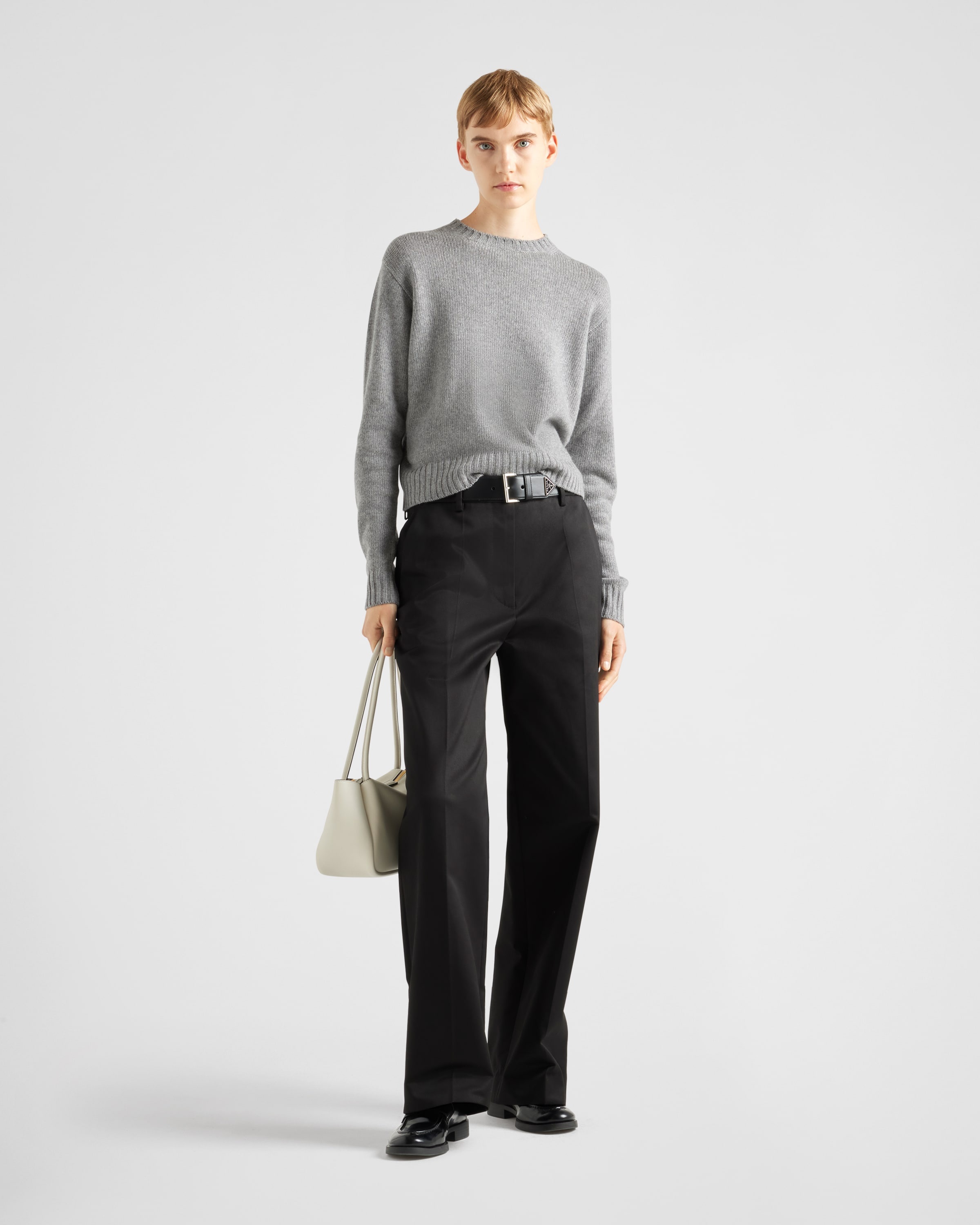 Ribbed knit cashmere sweater - 2