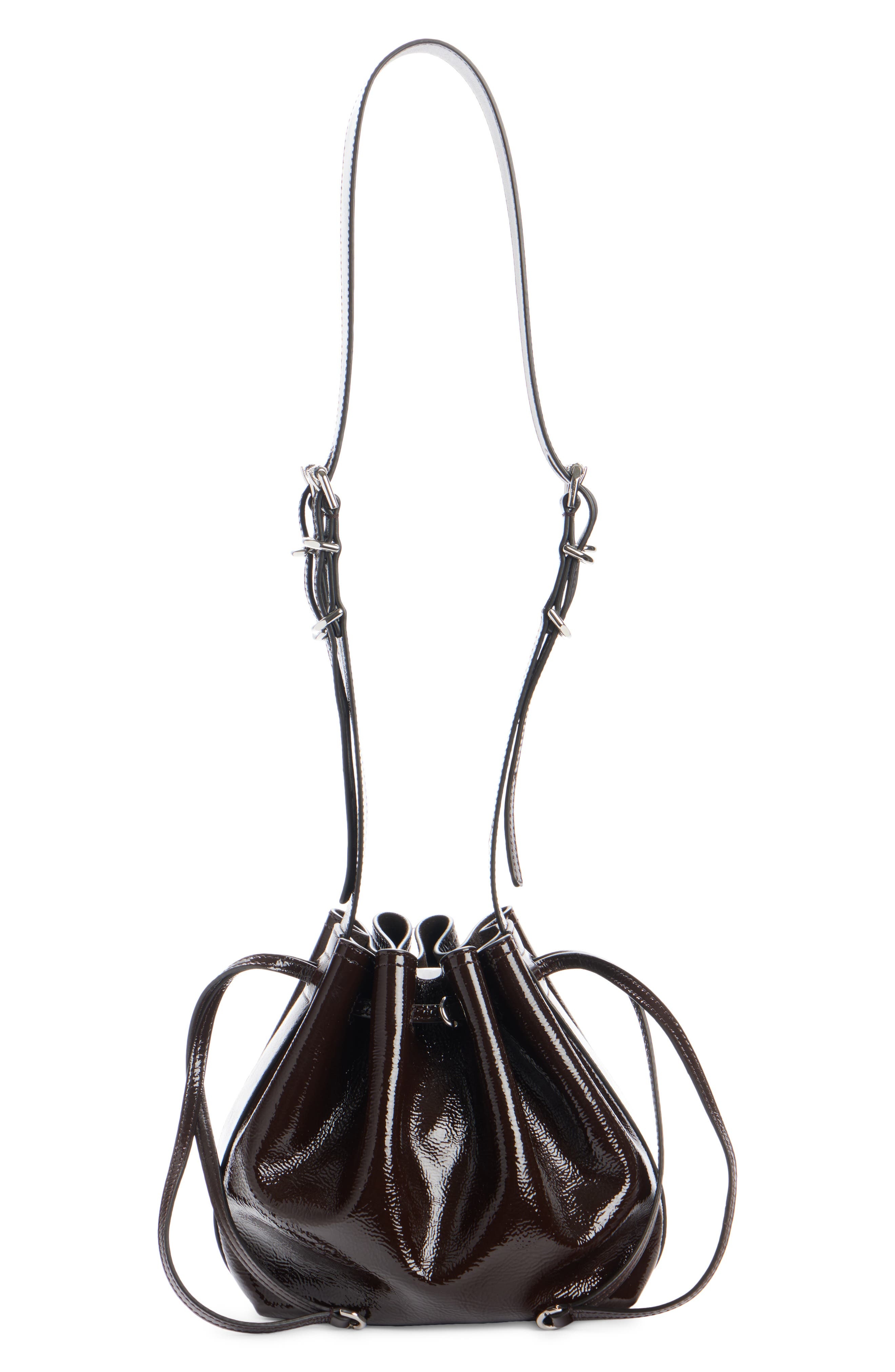 Givenchy Small Pumpkin Drawstring Leather Bucket Bag in Ebony Brown at Nordstrom - 2
