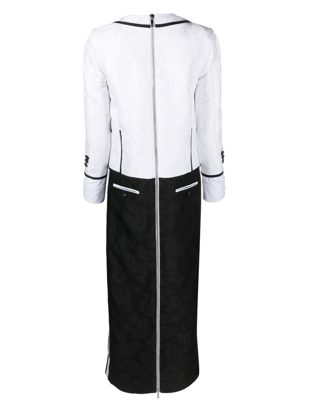 trompe l'oeil tuxedo dress - 2