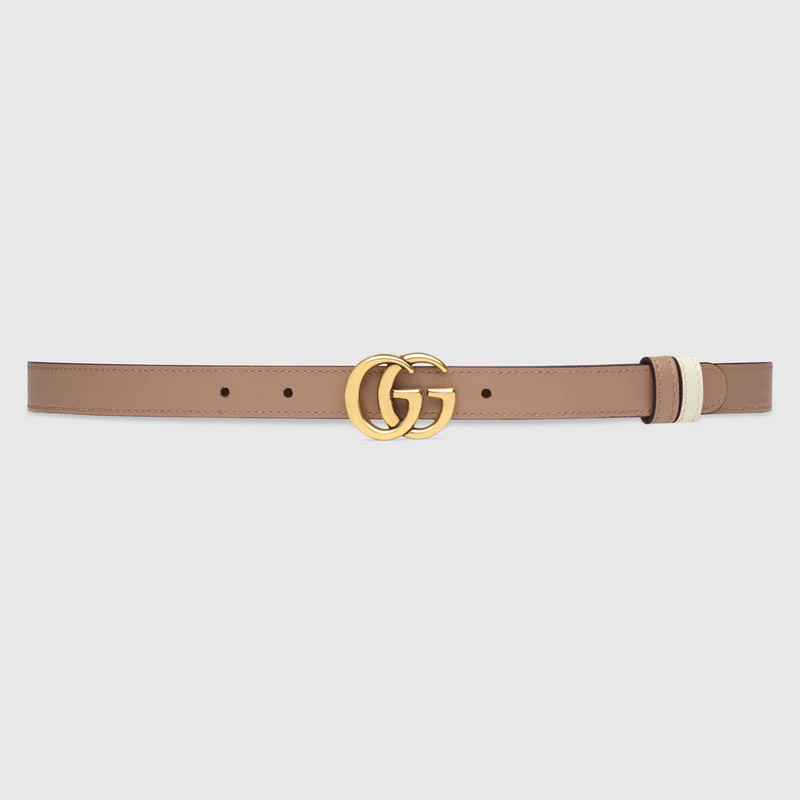 GUCCI GG Marmont reversible thin belt outlook