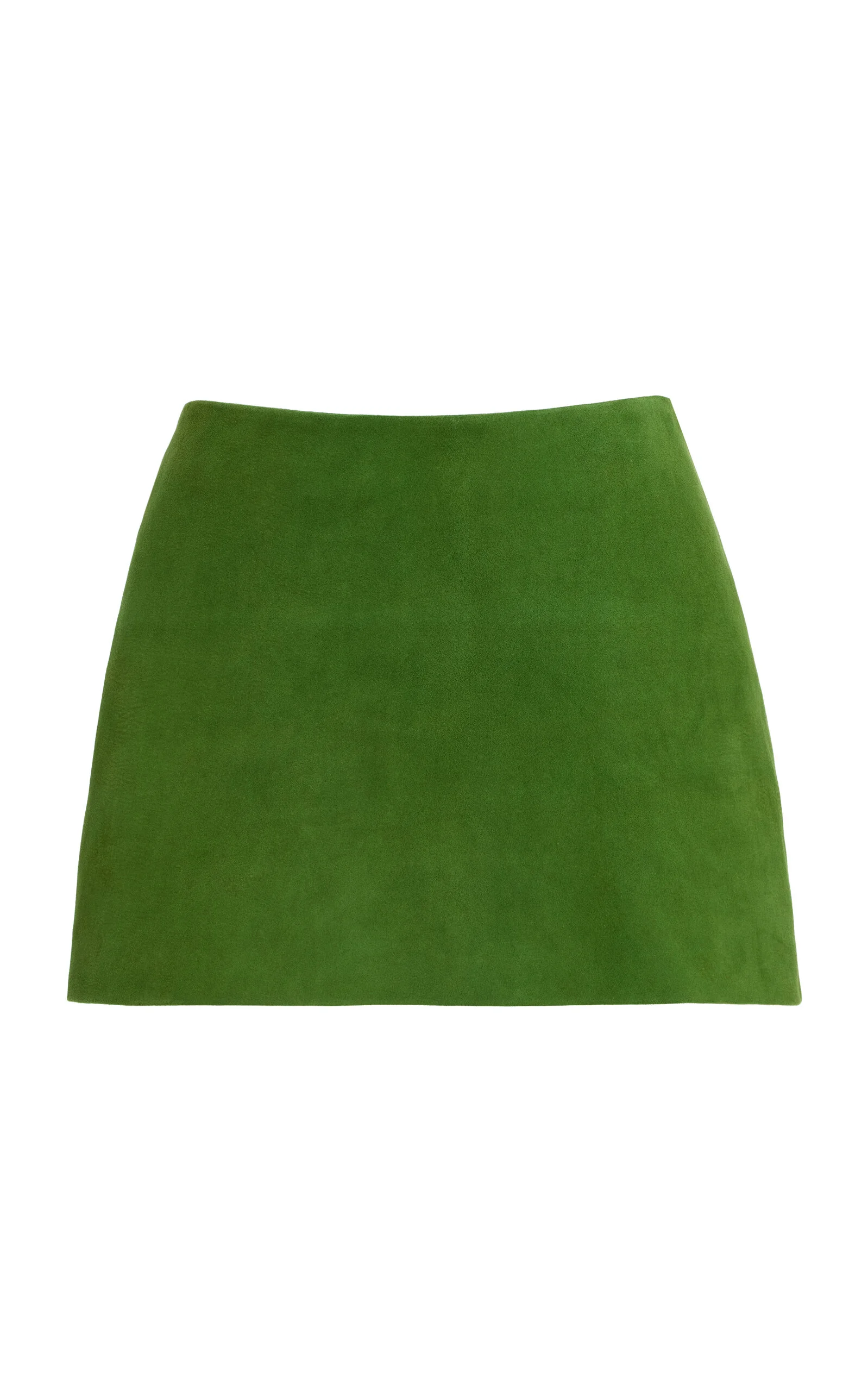 Crest Suede Mini Skirt green - 1
