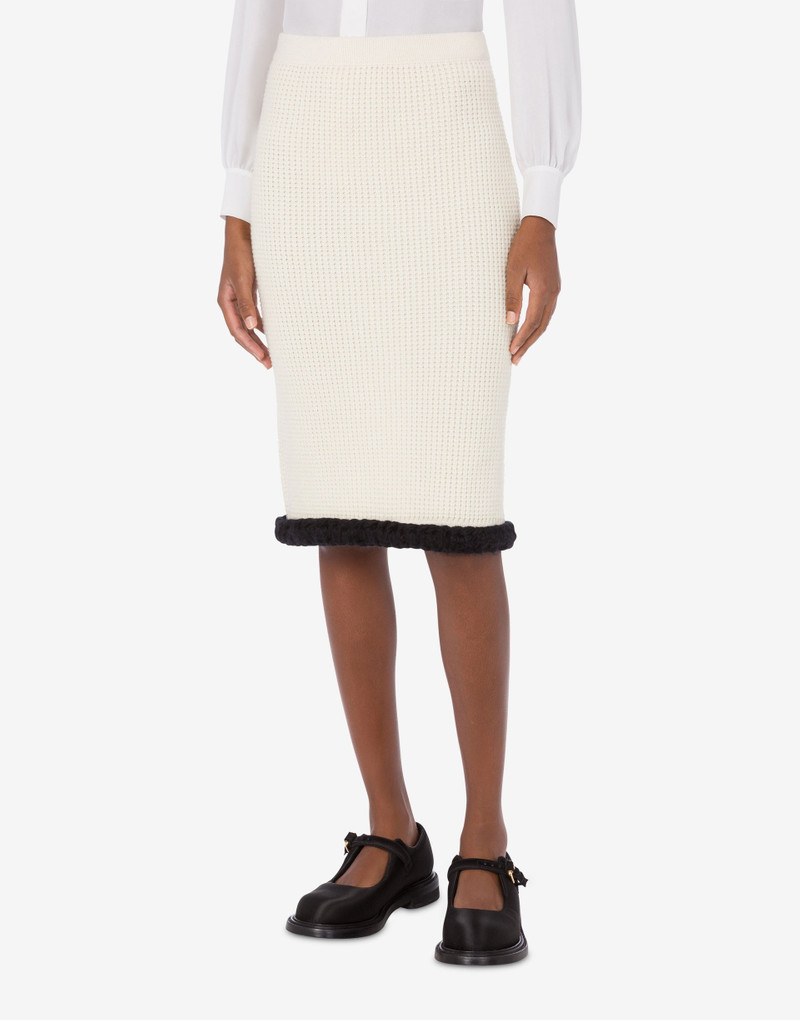 SKIRT IN SUPERFINE LAMBSWOOL 1