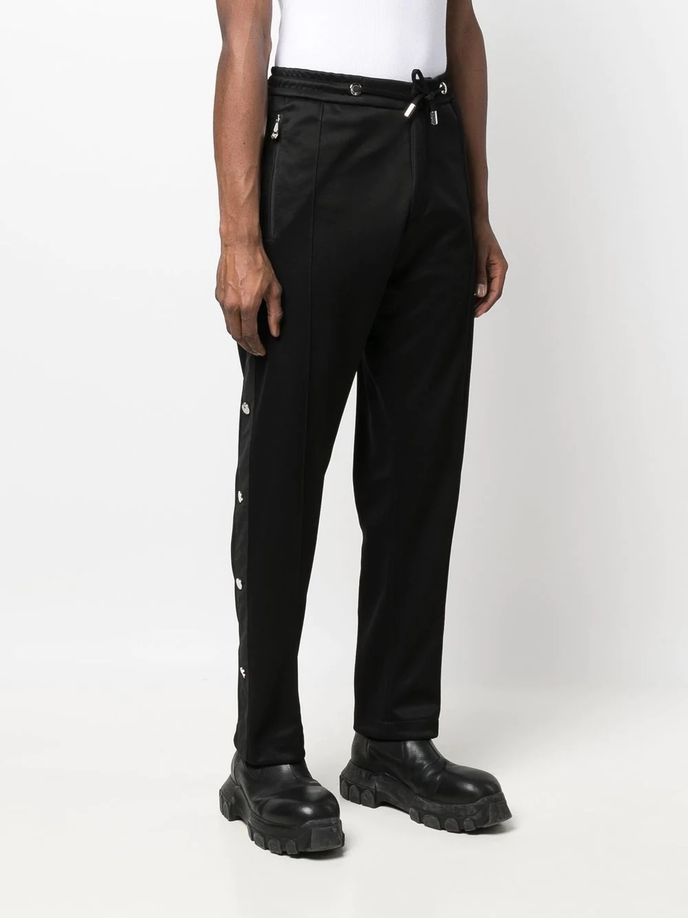 drawstring track pants - 3