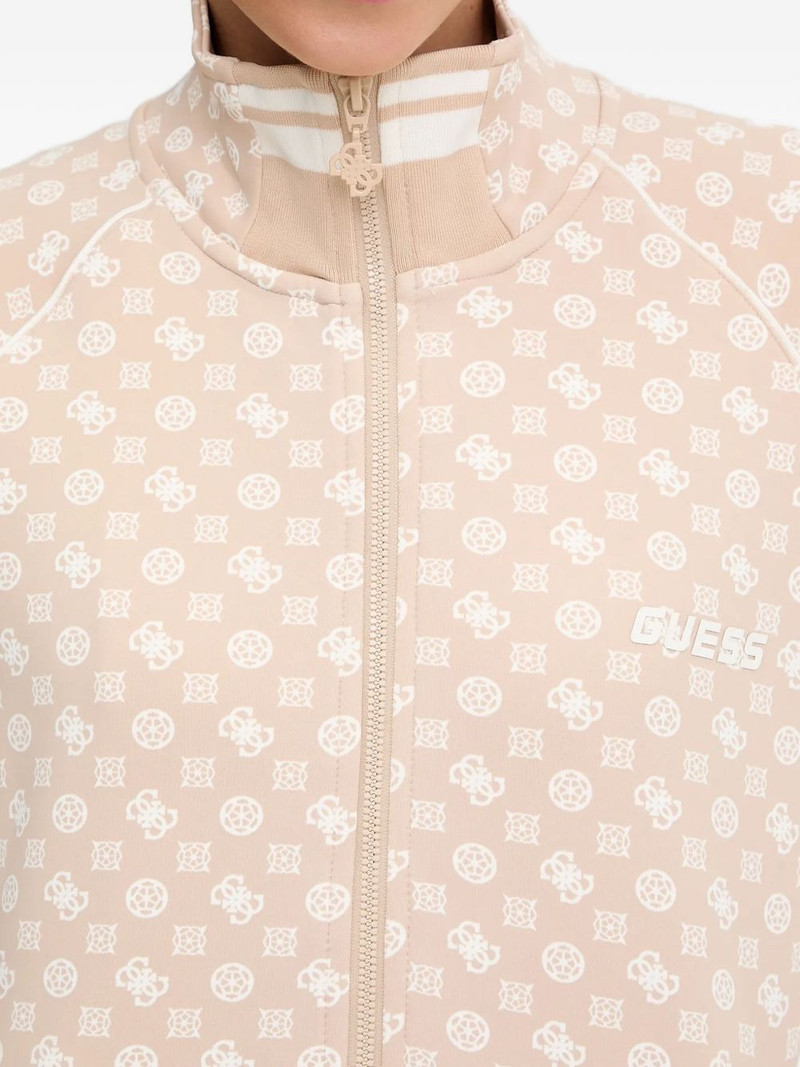 zip-up patterned sweatshirt 5