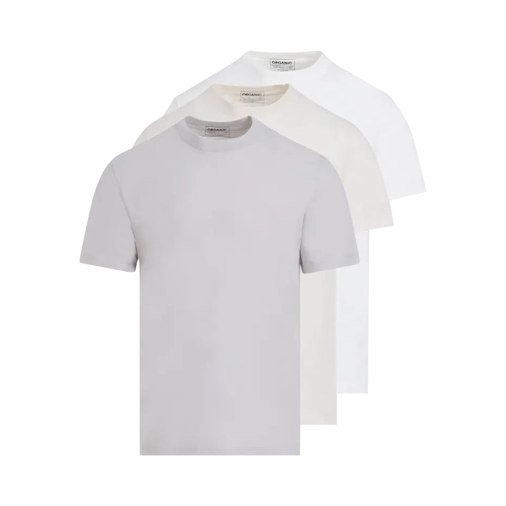 Maison Margiela Organic Jersey T-Shirt (3 Pack) 'Beige' - 1