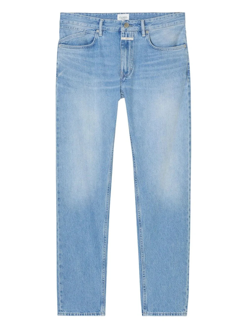 zip cotton jeans - 1