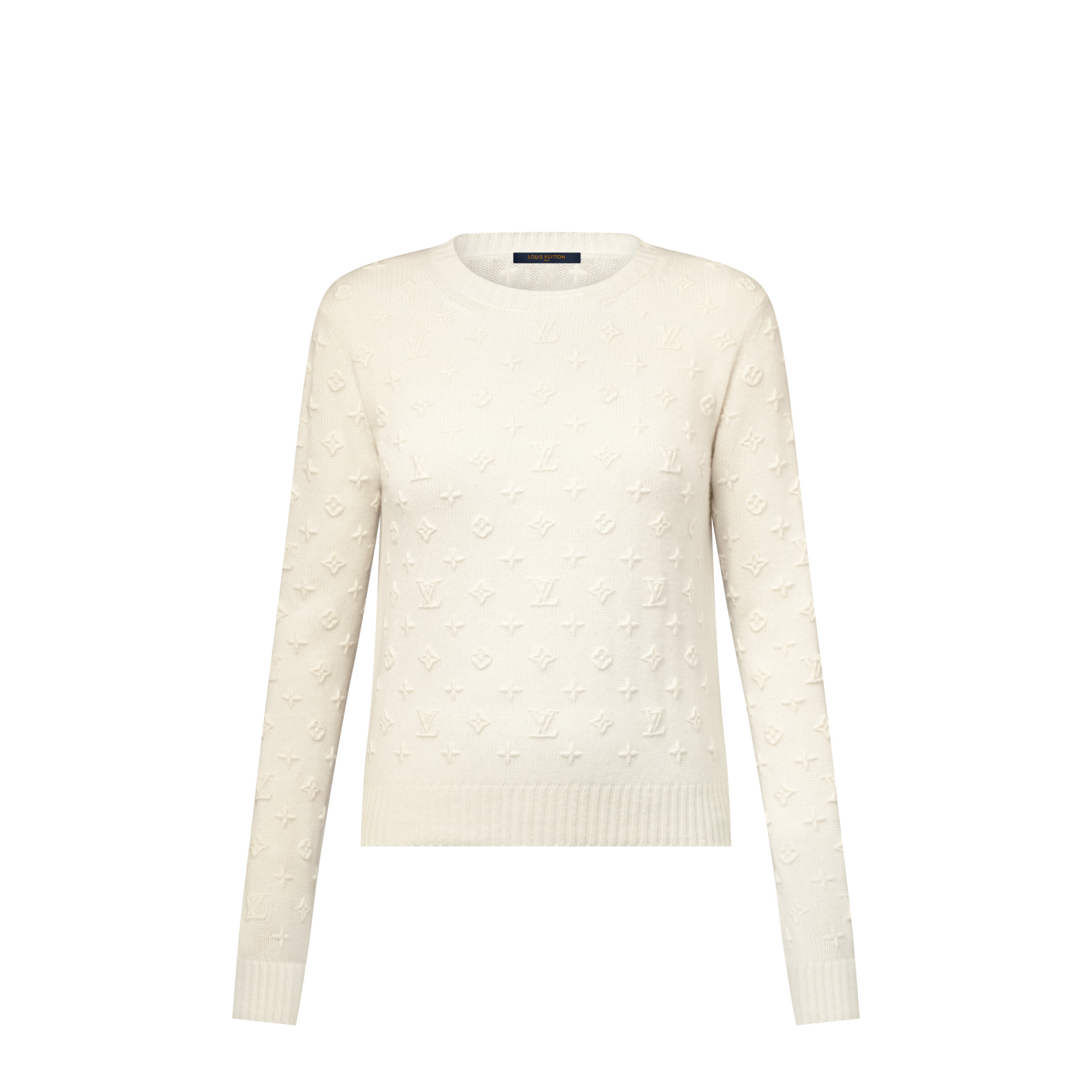3D Monogram Knit Pullover - 1