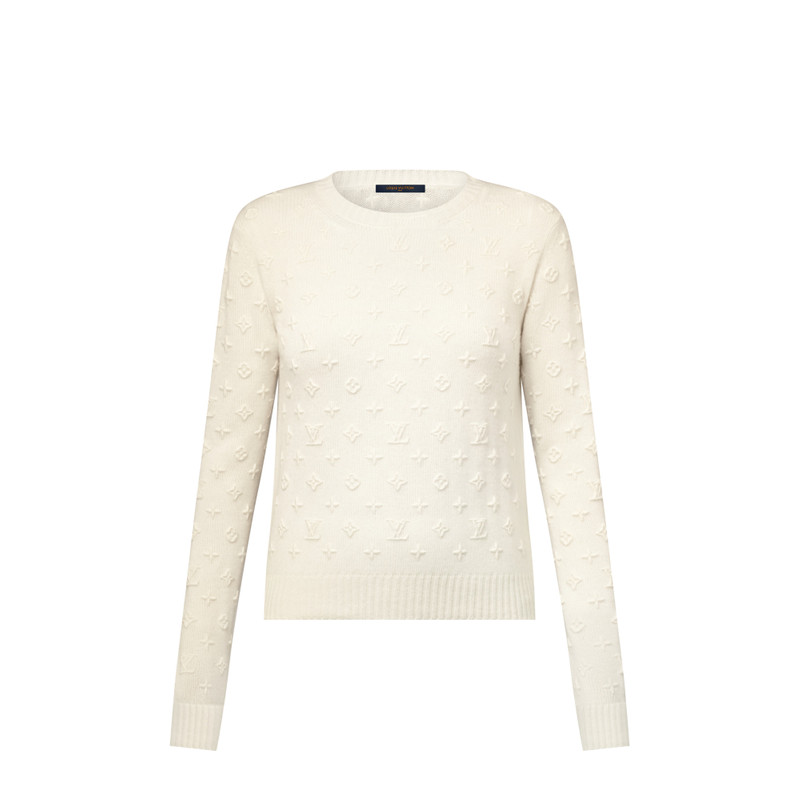 3D Monogram Knit Pullover 1
