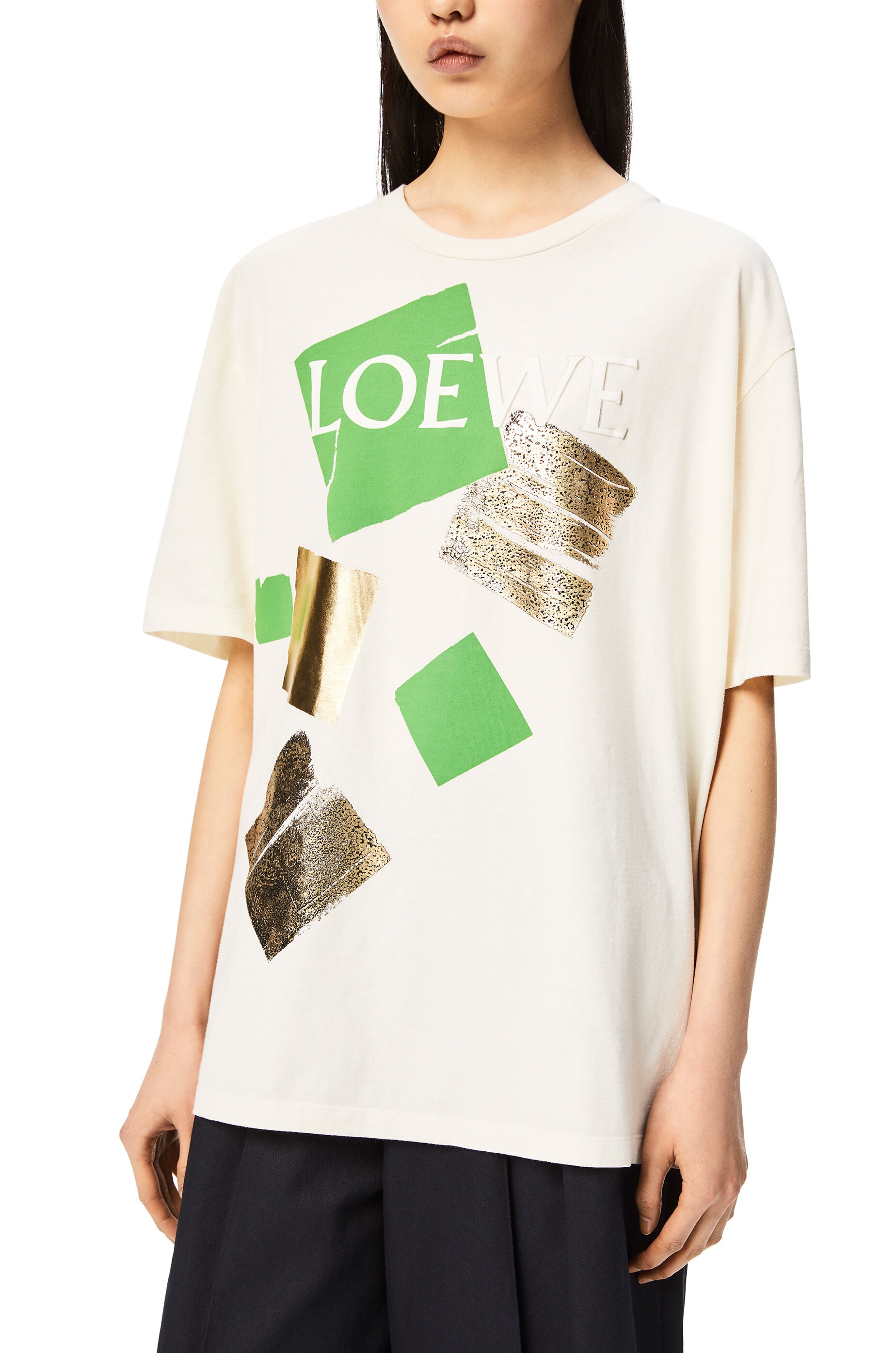 LOEWE squares T-shirt in cotton - 5