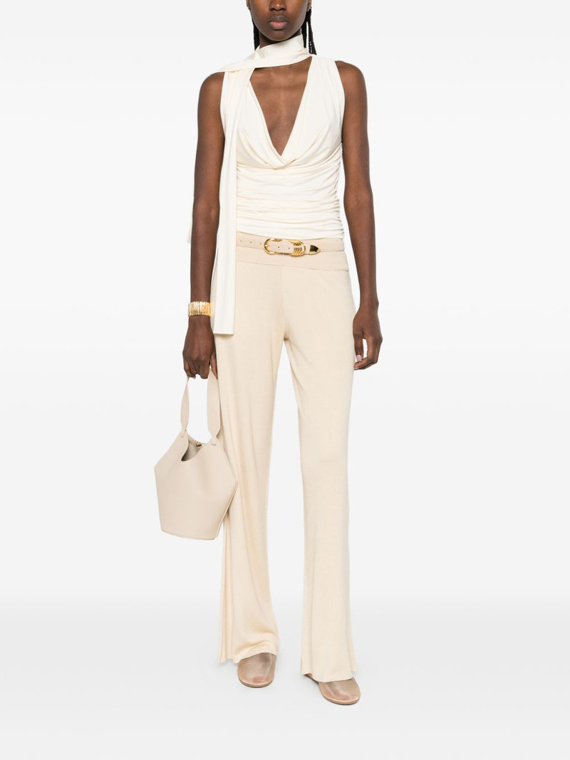 AYA MUSE self-tie draped top outlook