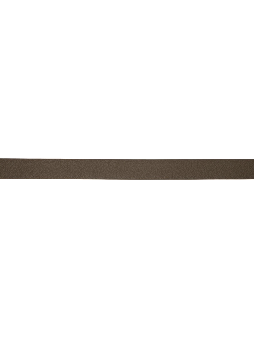 Taupe Grained Calfskin Belt - 2