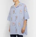 Oversized Camp-Collar Embroidered Cotton Shirt - 10