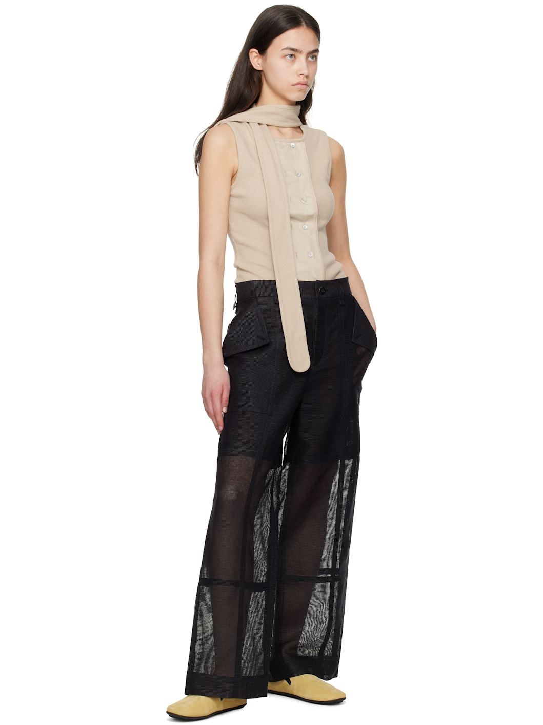 Black Papyrus Trousers - 4