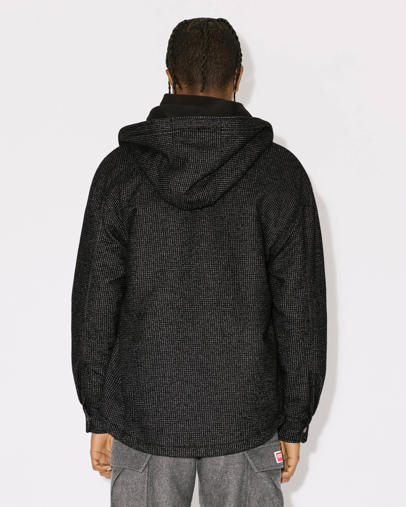 KENZO Checked overshirt with hood outlook