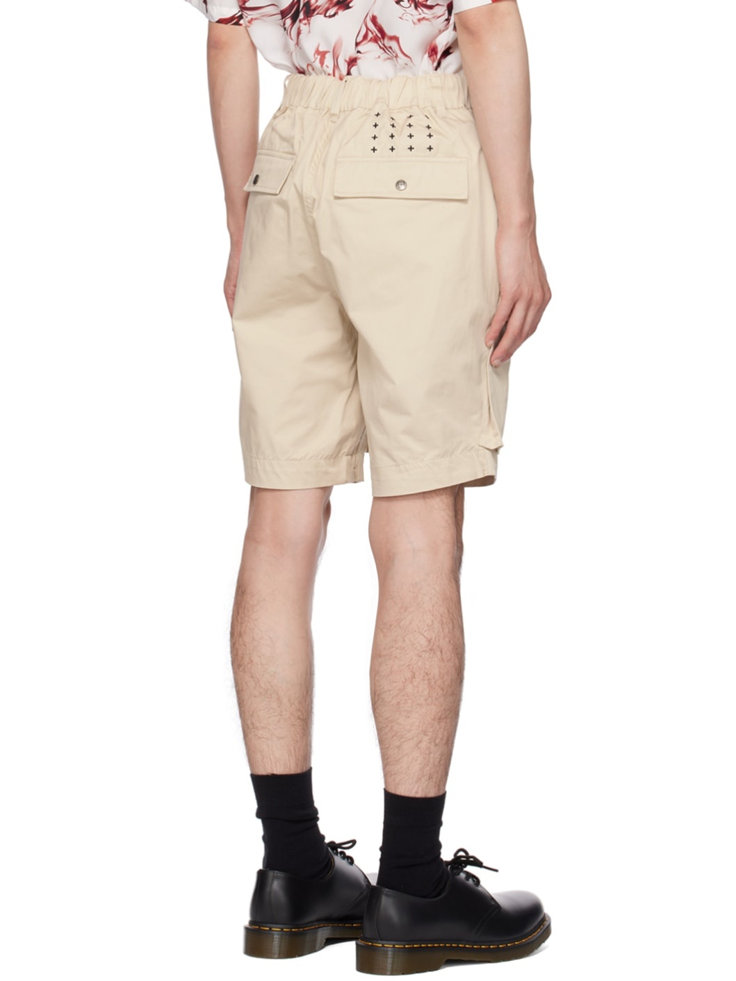 Beige Fugitive Shorts - 3