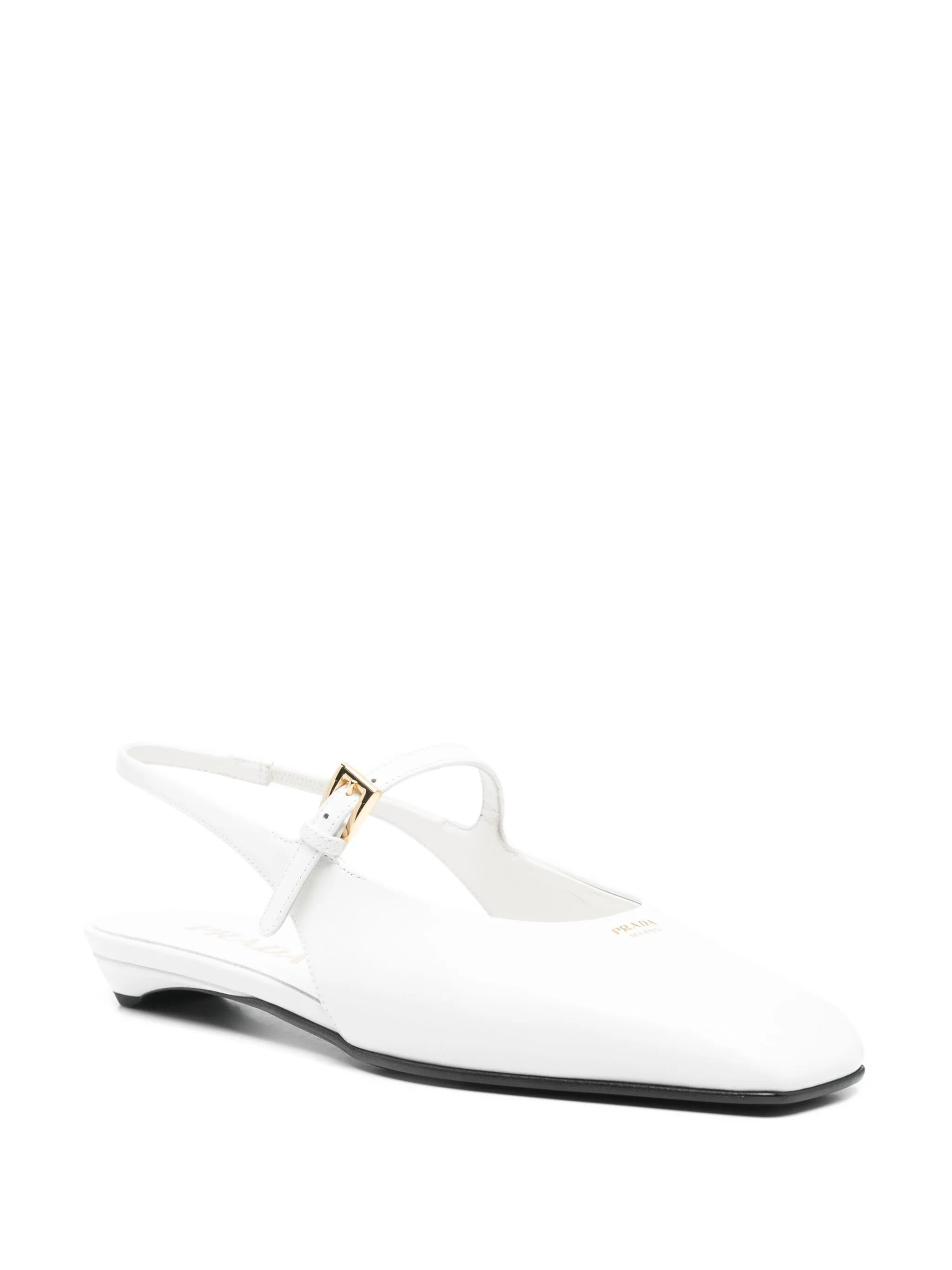 Leather Slingback Ballet Flats - 3