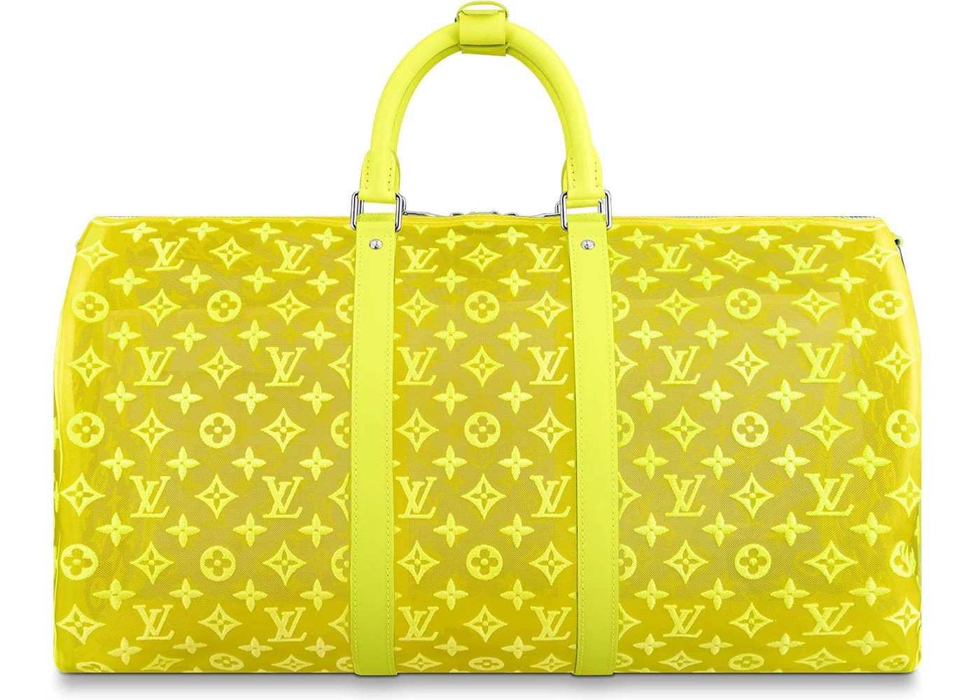 Louis Vuitton Keepall Bandouliere Monogram Mesh 50 Yellow - 2