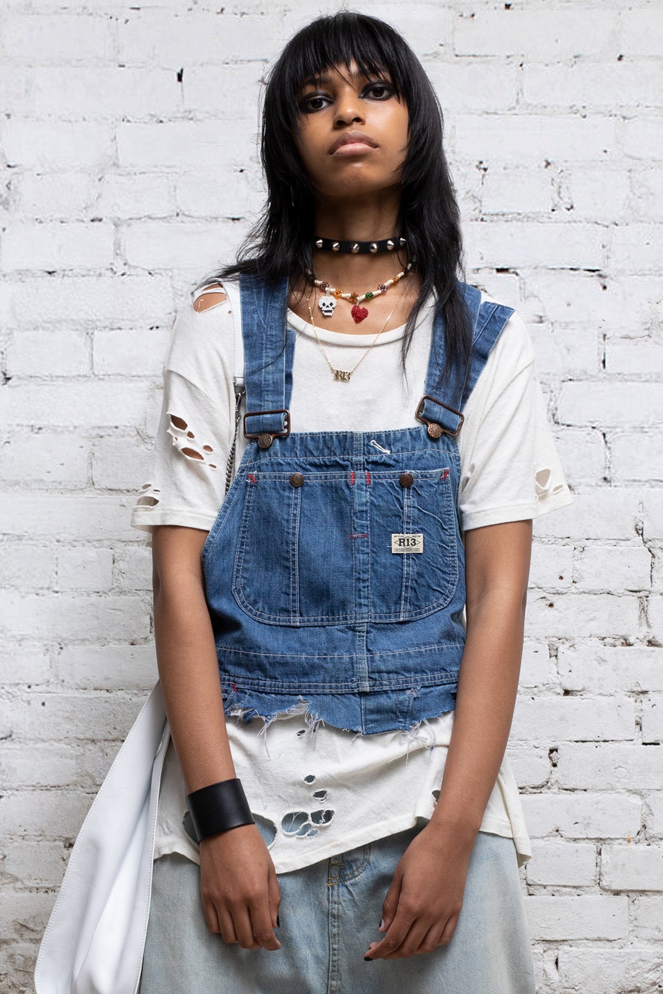 Damon Overall Bib - Brindley | R13 Denim Official Site - 1