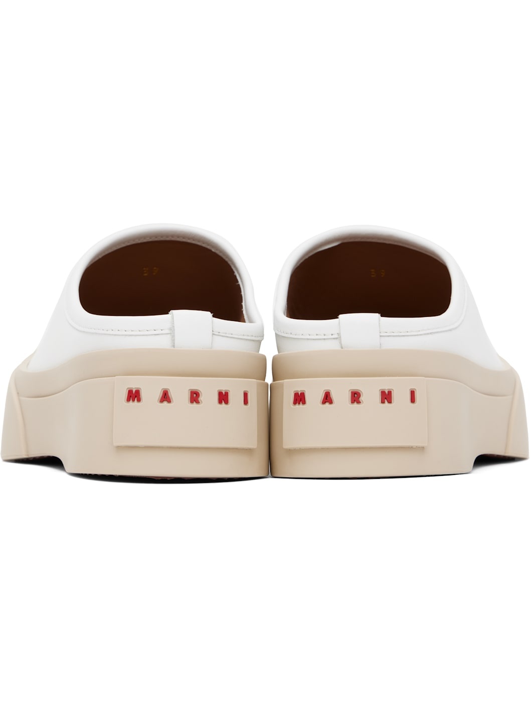 White Pablo Sabot Slip-on Loafers - 2