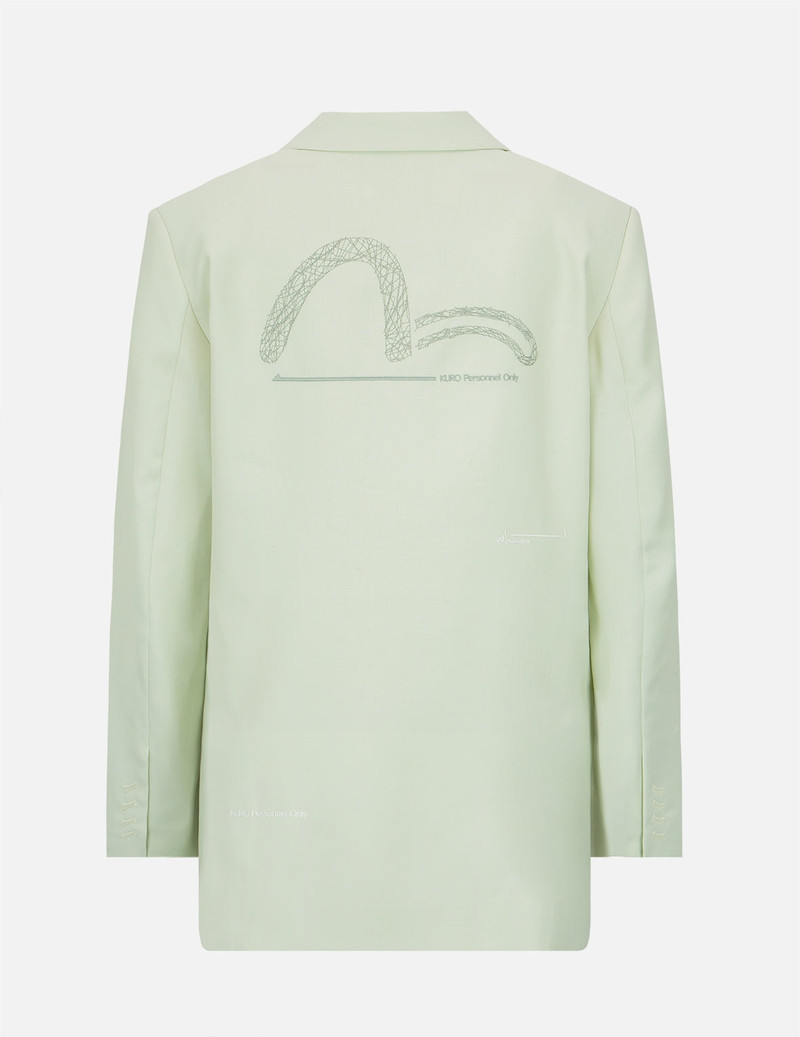 EVISU Seagull Embroidery Blazer outlook