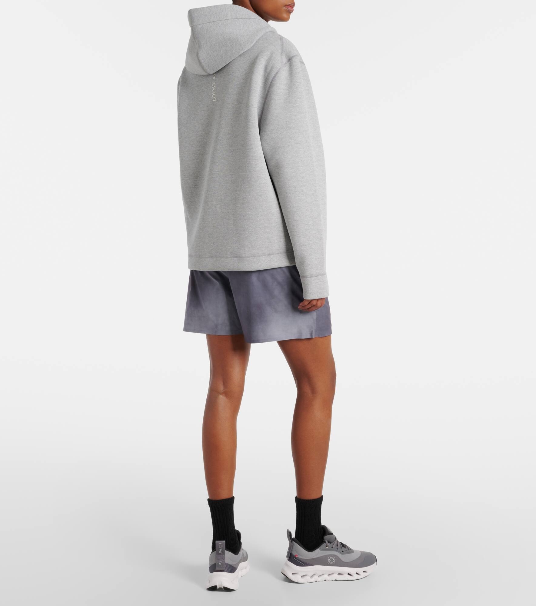 x On logo jersey hoodie - 3