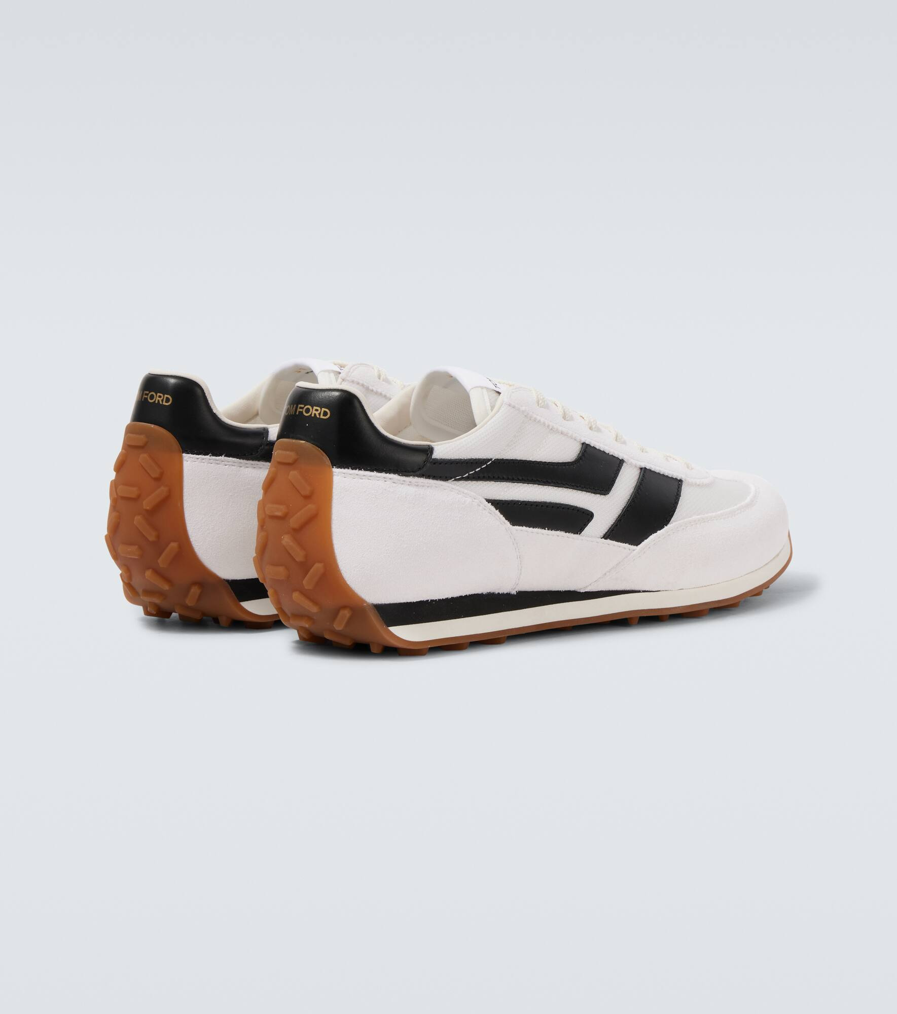 Mick suede-trimmed sneakers - 6