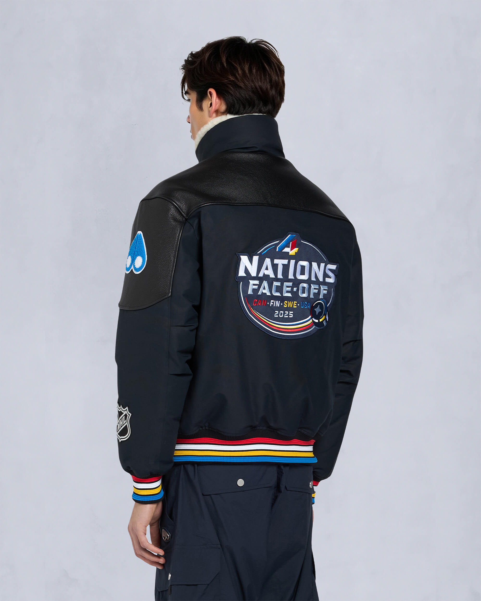 MOOSE KNUCKLES X NHL 4 NATIONS FACE-OFF BOMBER JACKET - 9