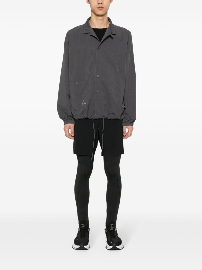 ROA camp-collar perforated shirt outlook