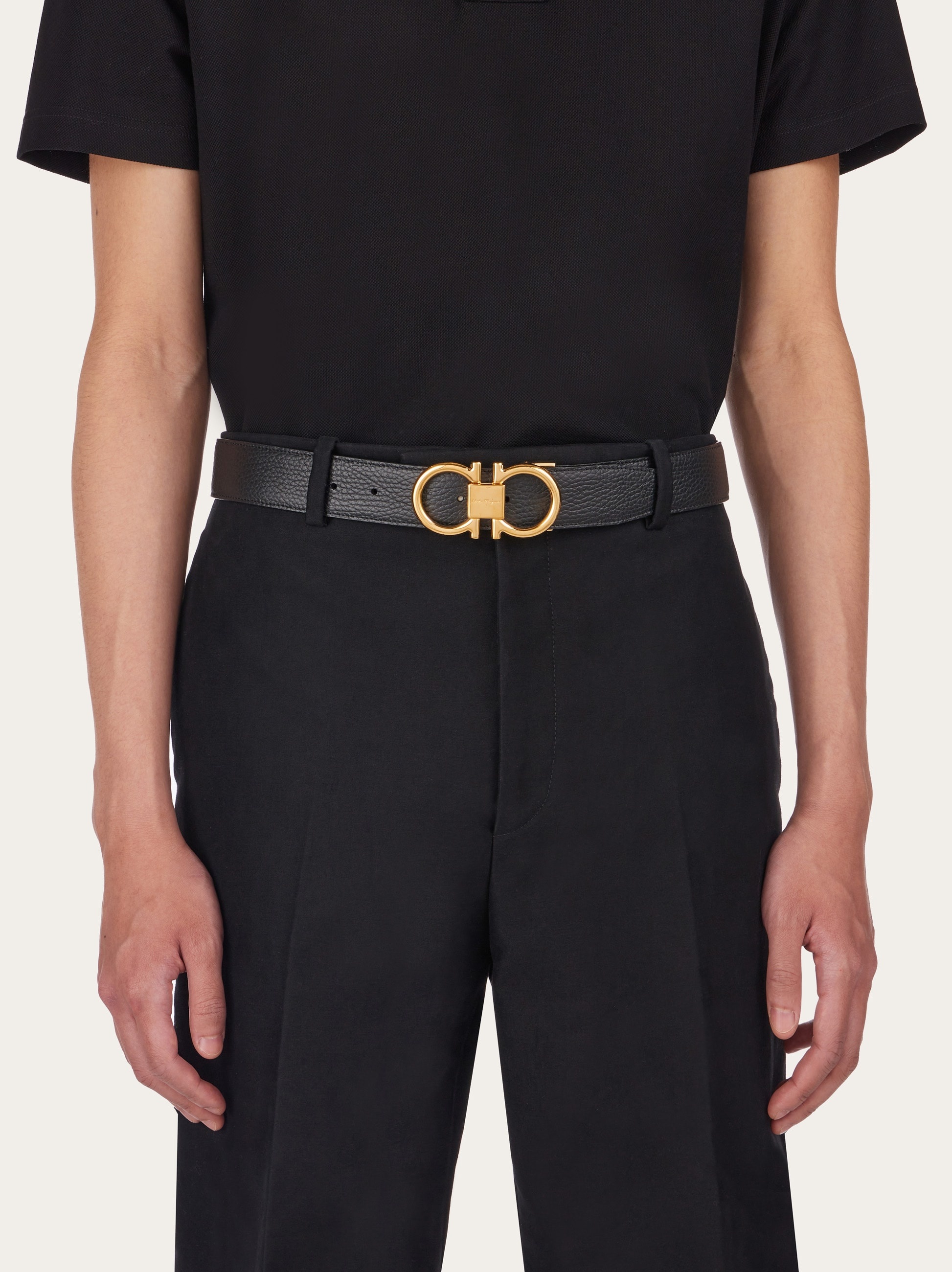 Reversible and adjustable Gancini belt - 4