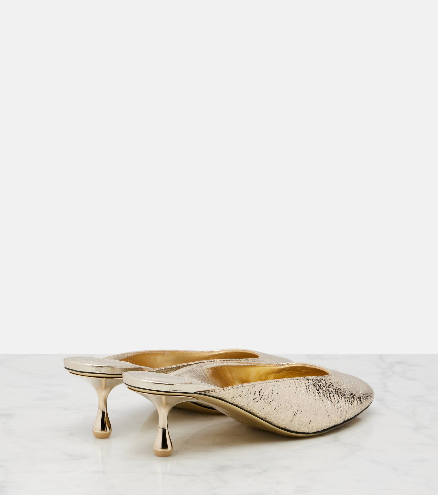 Pixie 50 metallic-effect mules - 2