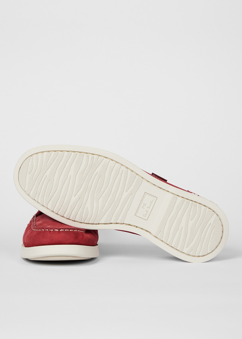 Red 'Pebble' Boat Shoes 4