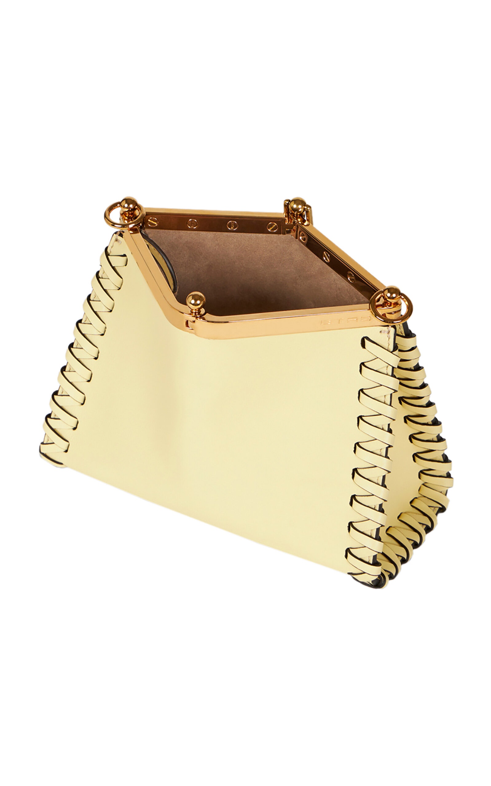 Mini Vela Leather Top Handle Bag yellow - 3