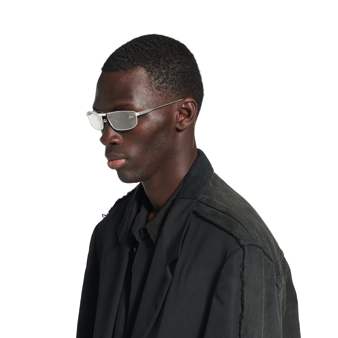 Tag 3.0 Rectangle Sunglasses  in Light Grey - 7