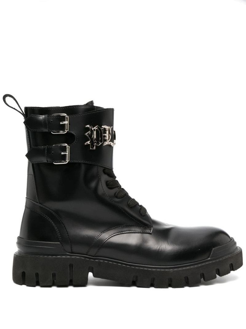 Gothic Plein leather ankle boots 1