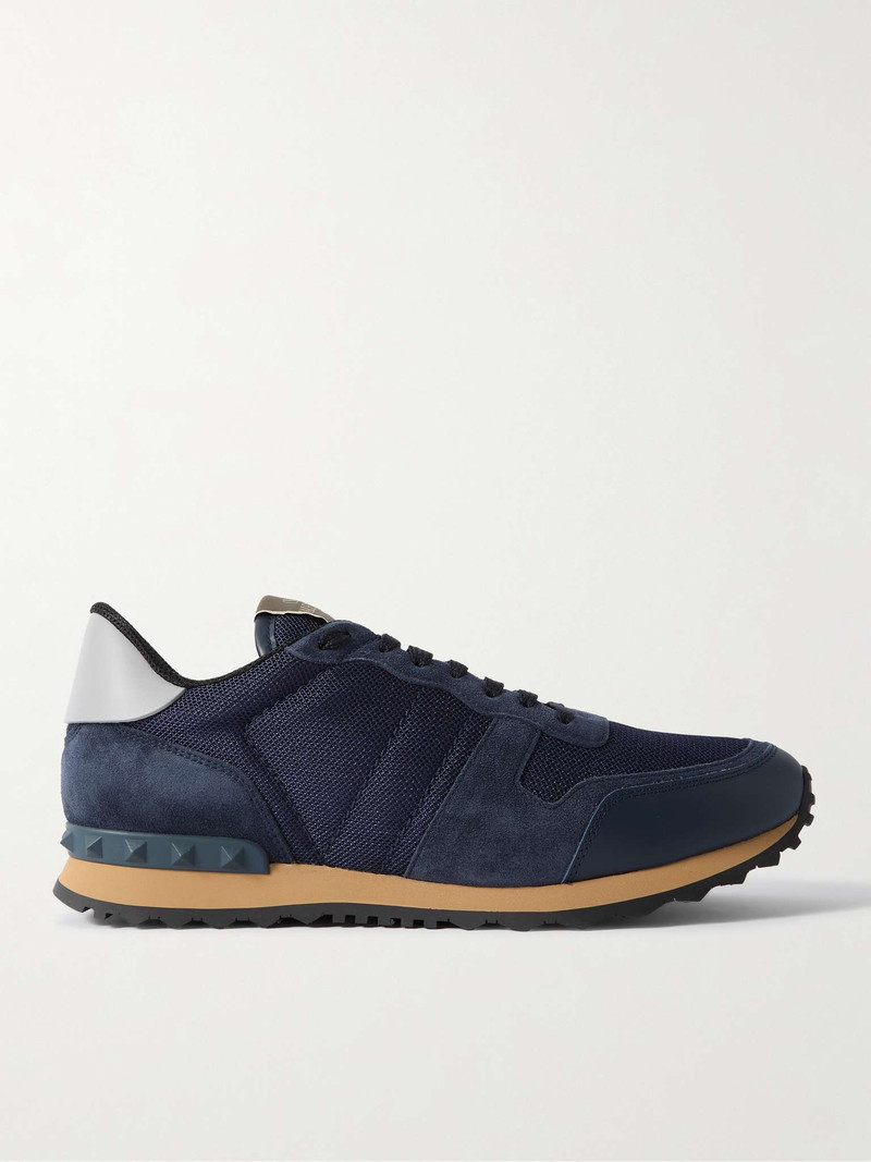 Rockrunner Suede, Leather and Mesh Sneakers - 1