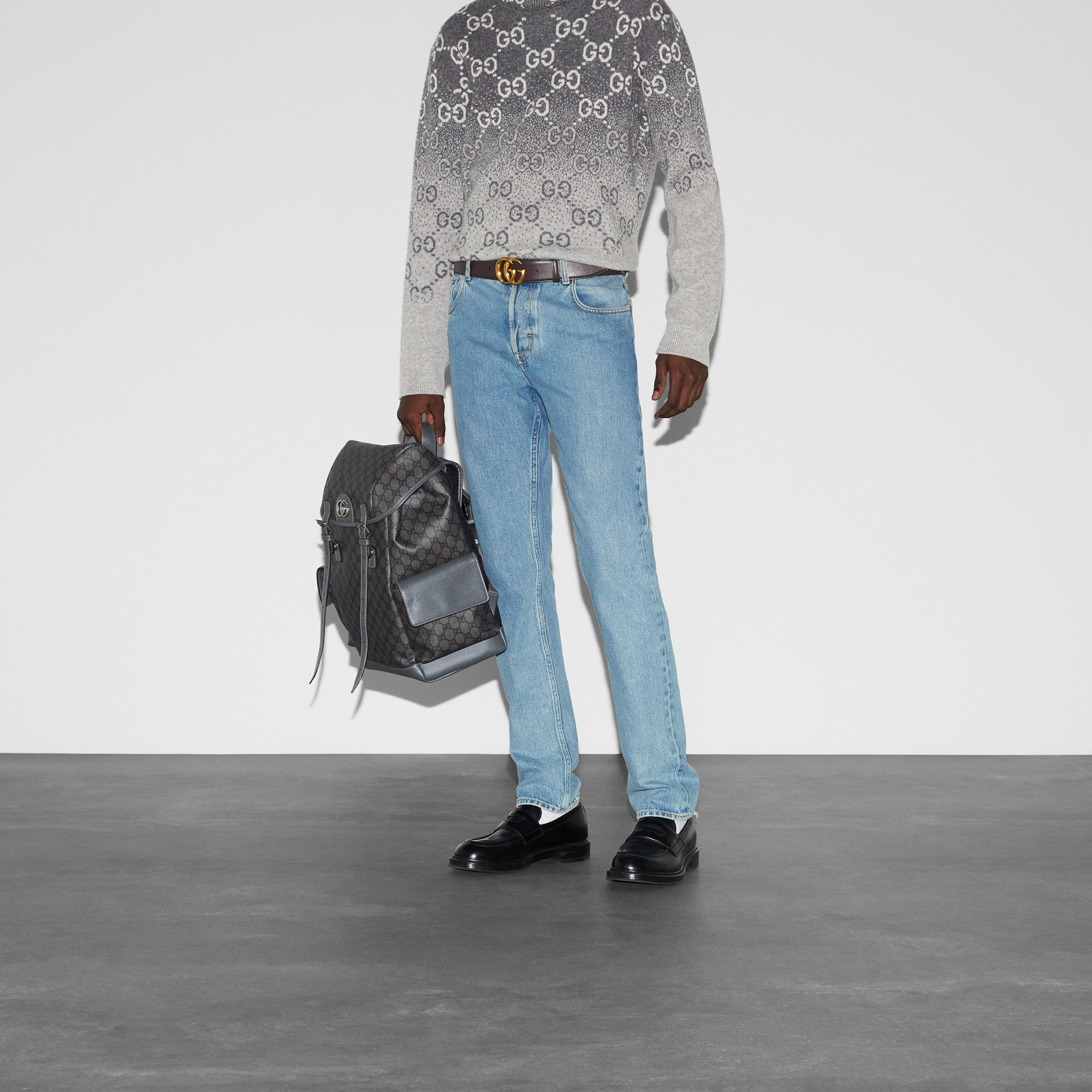Tapered denim pant with Web - 6