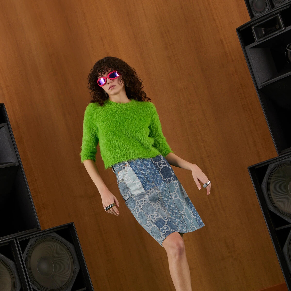 Brushed wool knit sweater - 6