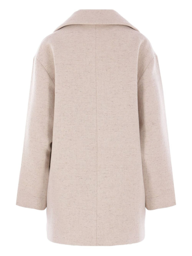 ELISABETTA FRANCHI double-breasted gold-button coat outlook