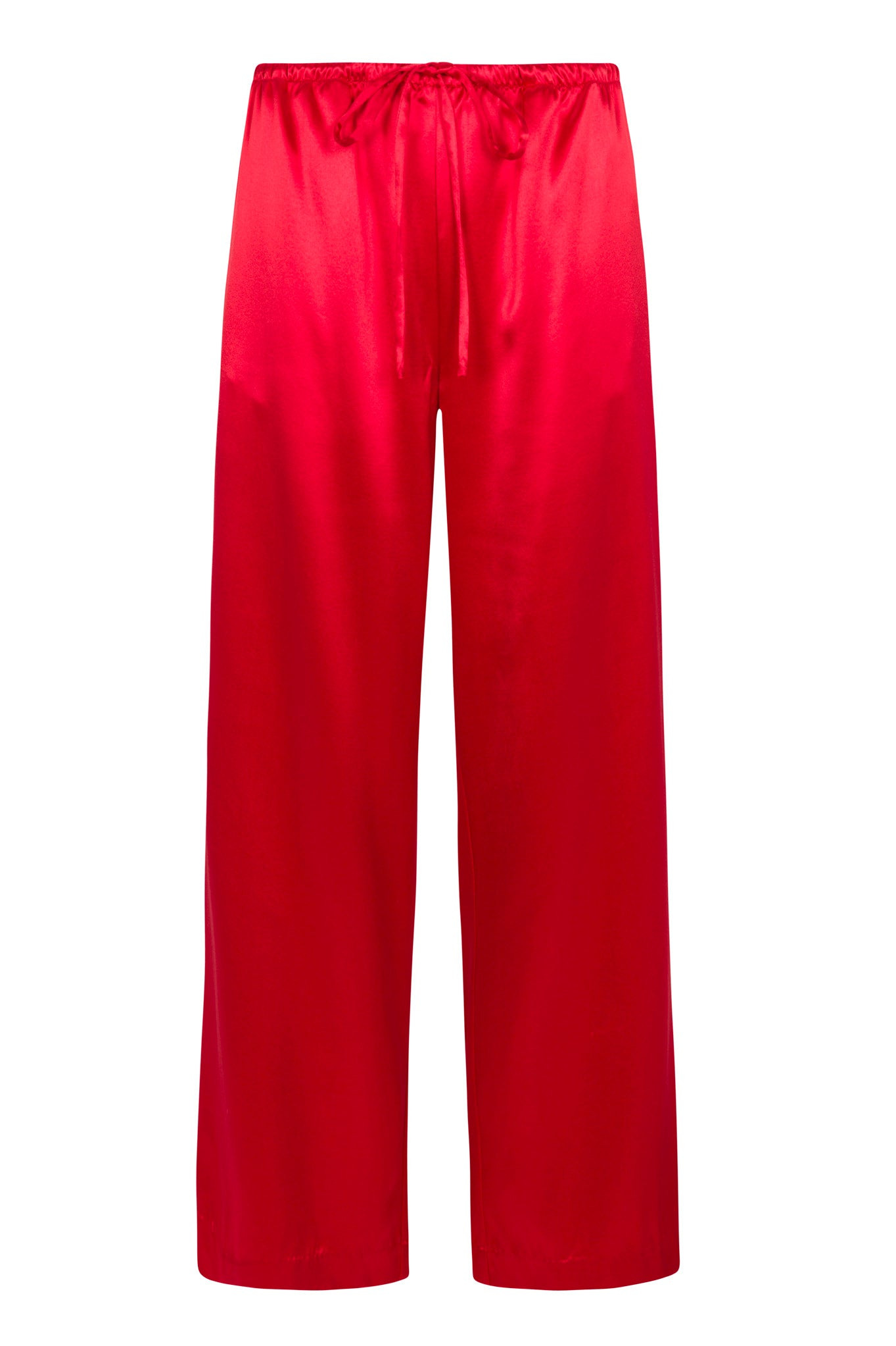RED SILK KAUAI PANTS - 5