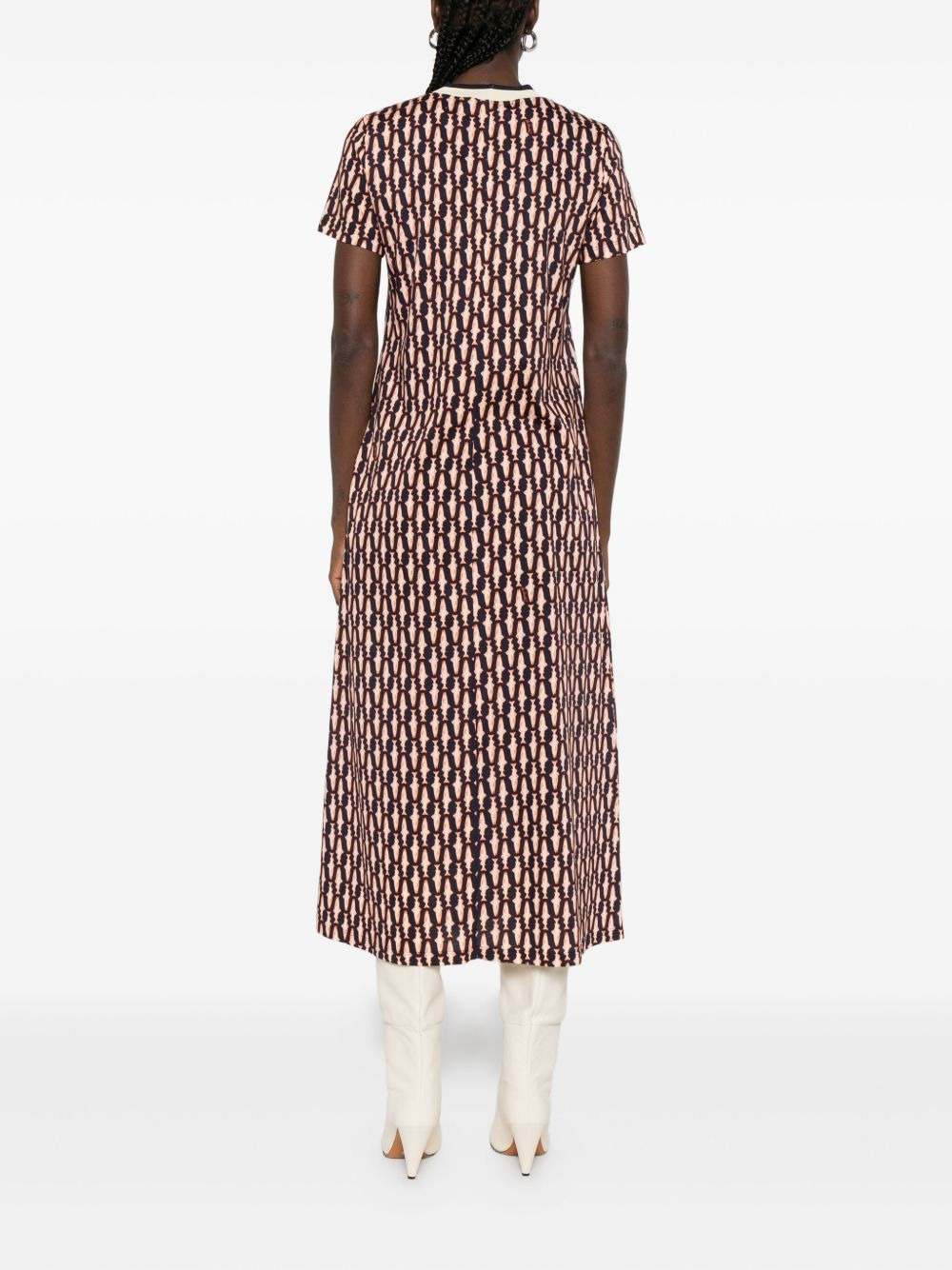 geometric-print dress - 4