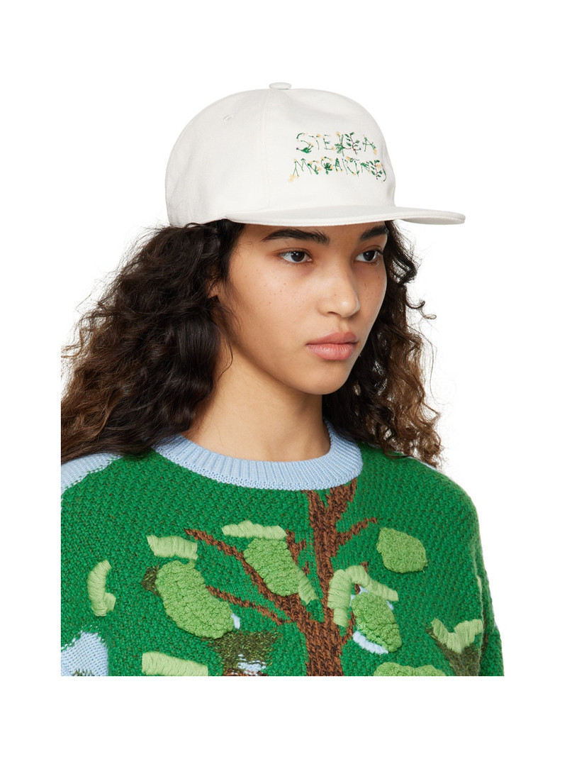 Stella McCartney White Embroidered Cap outlook