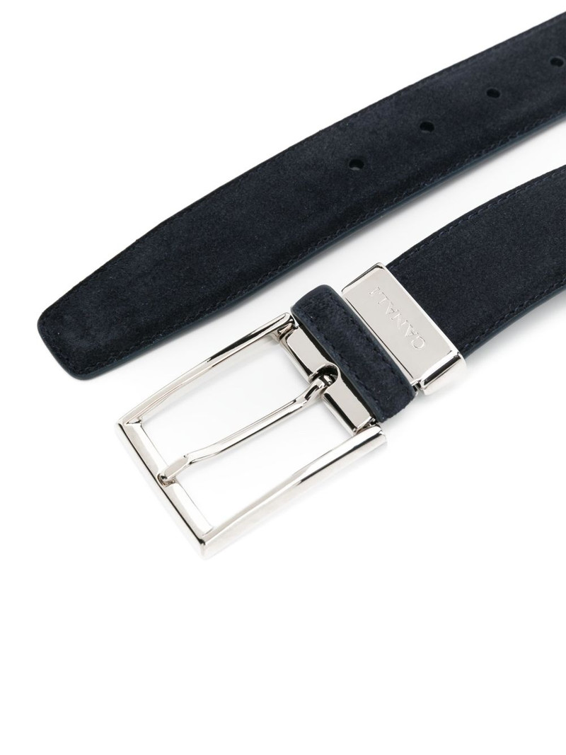 Canali suede belt outlook