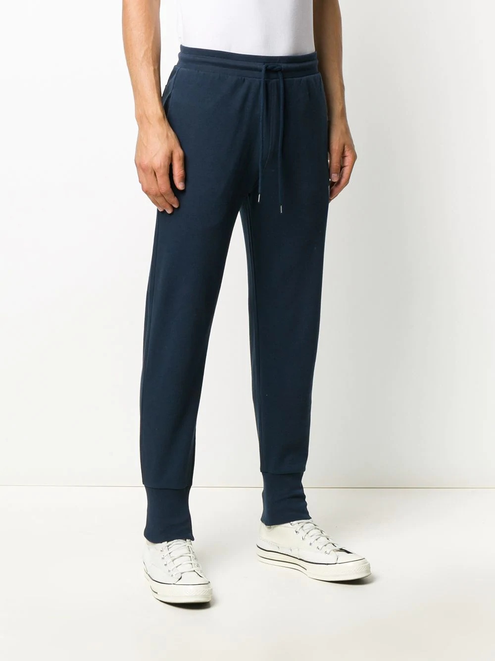 logo print slim fit track pants - 3