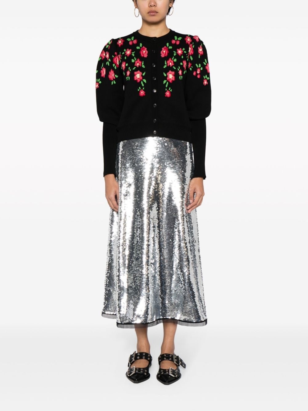 sequinned midi skirt - 2