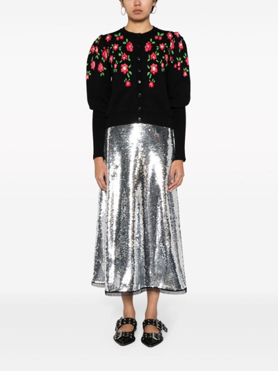 Molly Goddard sequinned midi skirt outlook