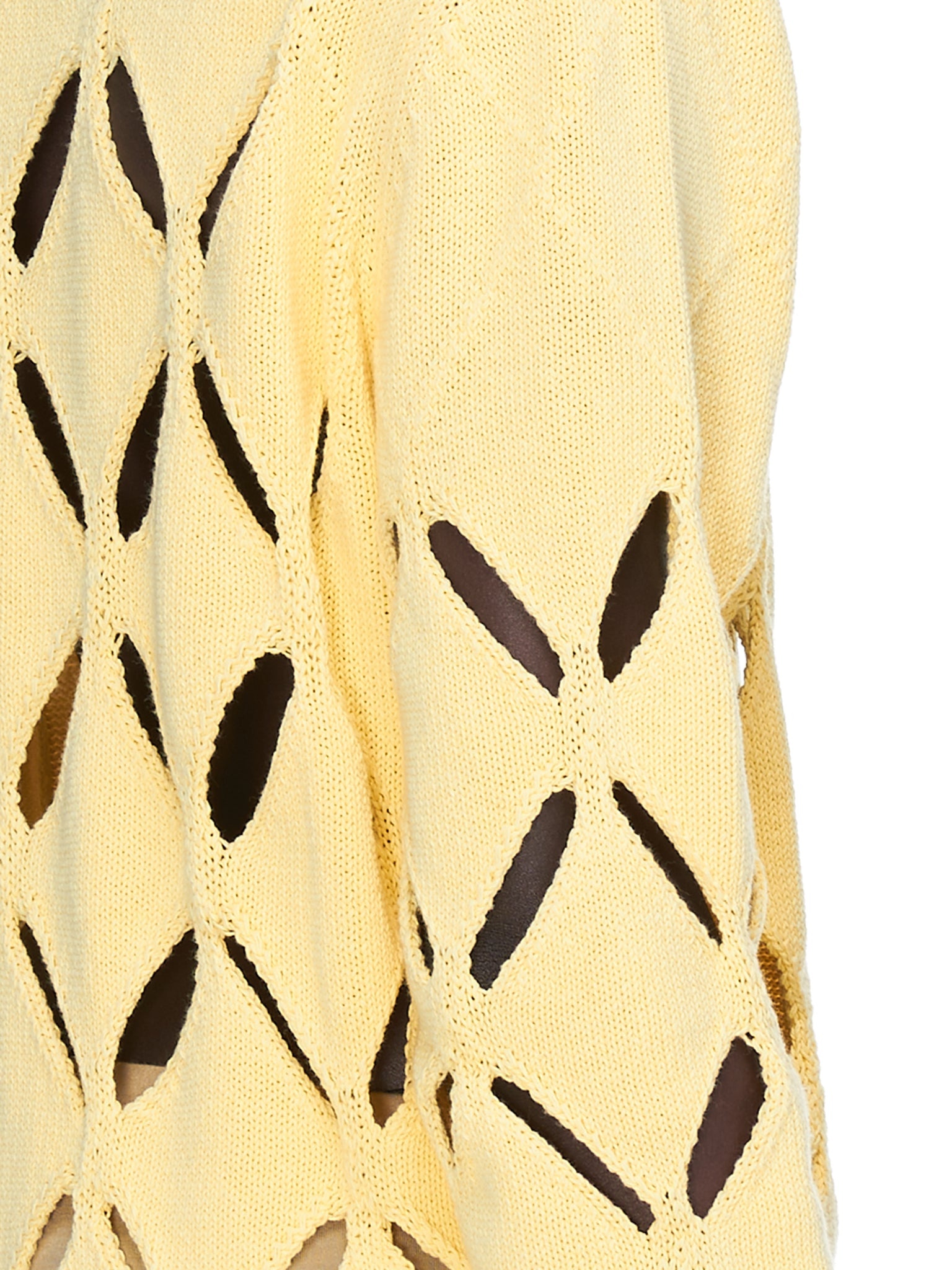 Floral Embroidered Diamond Slashed Jumper - 4